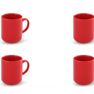 Friesland 4er-Set Becher 0,25l Happymix Rot