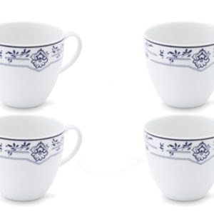 Friesland 4er-Set Kaffee-Obertasse Atlantis Friesich Blau