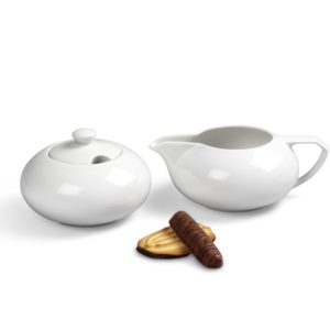 Friesland Ergänzungs-Set Kaffee 2tlg Ecco Weiß