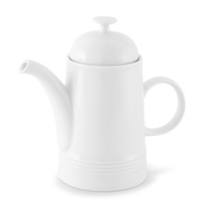 Kaffeekanne / Portionskännchen 0,35l Jeverland „Weiß“ Friesland Porzellan