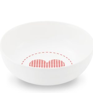 Friesland Müslischale Herz 15cm Happymix Winterzauber weiß