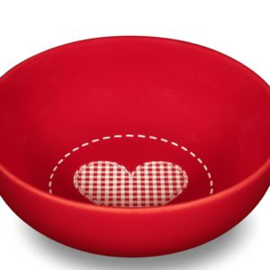 Friesland Müslischale Herz 15cm Happymix Winterzauber Rot