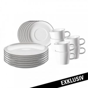 Arzberg Porzellan Cucina Colori Black Kaffee-Set 18-tlg.