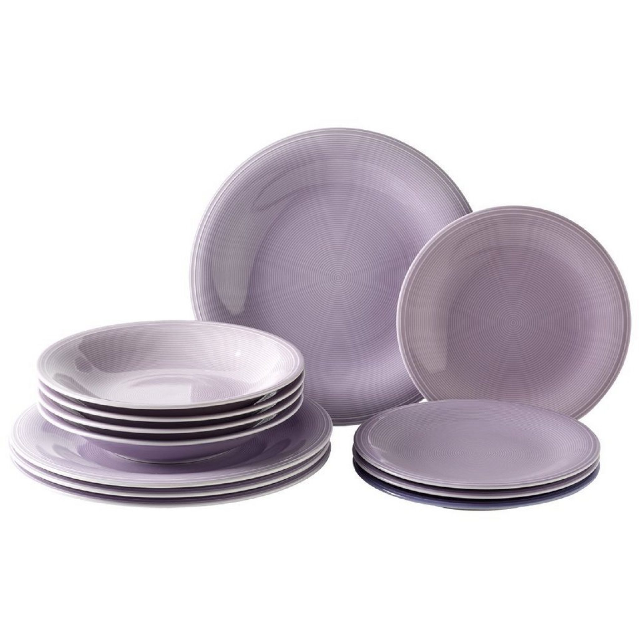 ♋ like. by Villeroy & Boch GeschirrSet »Color Loop« (12tlg), Porzellan Porzellan Geschirr