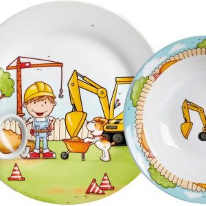 Ritzenhoff & Breker Kindergeschirr-Set »Bauarbeiter« (3-tlg), Porzellan