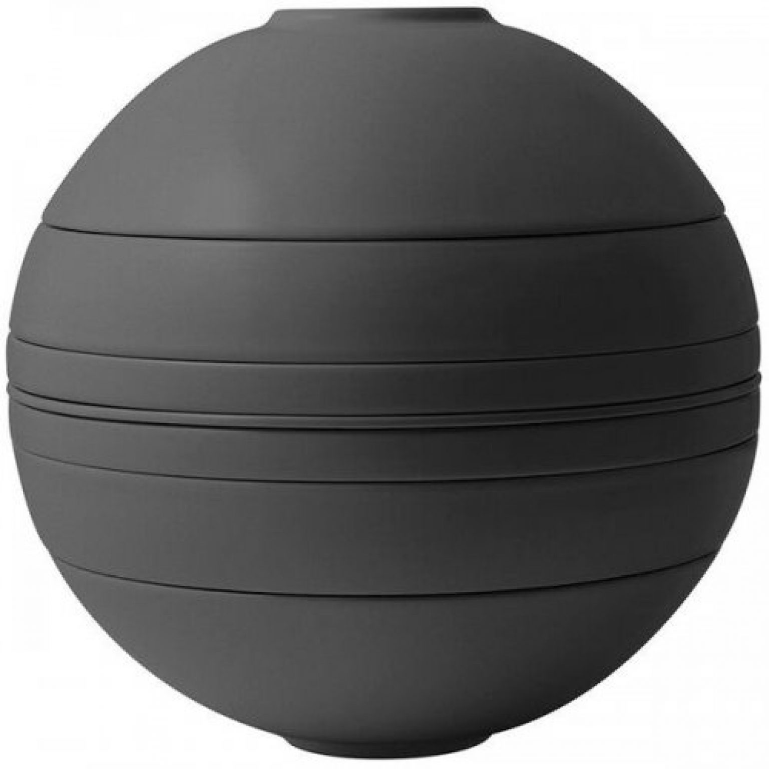 ♋ Villeroy & Boch GeschirrSet La Boule Iconic Black (7teilig