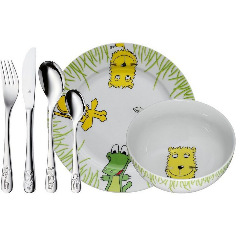 ♋ WMF Kinderbesteck »WMF Kindergeschirr- und besteck Set Sarafi, 6-tlg ...