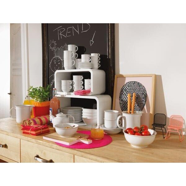 Frühstücksobertasse Trend Weiß – Bild 2