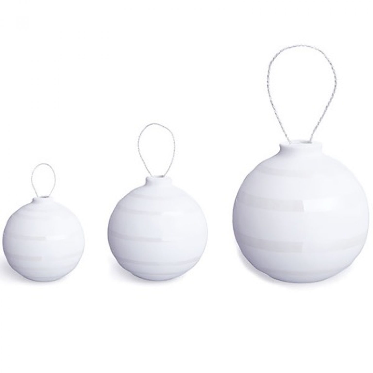 ♋ Kähler Design Christbaumkugeln Omaggio Set (3teilig) Porzellan