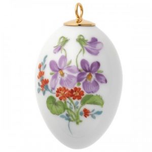 Meissen Osterei mit Veilchen