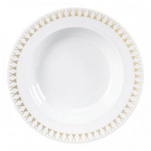 Meissen Pastateller Swords Luxury Gold Schwerterkante (26cm)