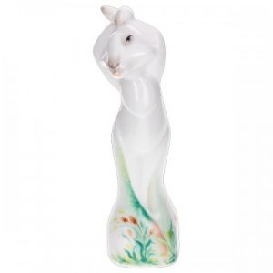 Meissen Porzellanfigur Felix Hase Bunt staffiert (11,5cm)