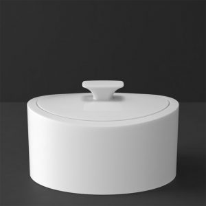 MetroChic blanc Gifts Porzellandose 16x13x10cm