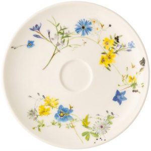 Rosenthal Kombi-Untertasse mit Fahne Brillance Fleurs des Alpes