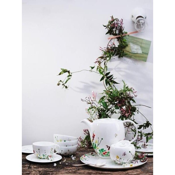 Rosenthal Brilliance Fleurs Sauvages 4-tlg. Set – Mit Fahnen- & Coupteller, Bone China
