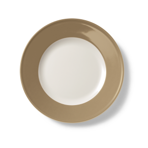 Teller flach 26 cm Solid Color clay