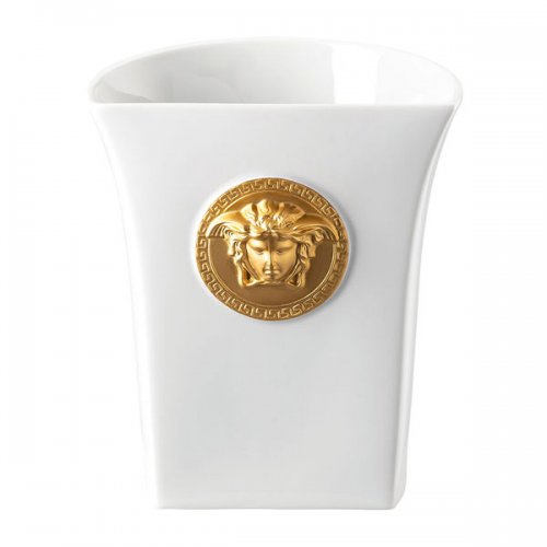♋ Versace by Rosenthal Vase Medusa Madness Weiß Gold (18cm) Porzellan