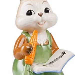 Goebel Ostern Figur Osterhase, Porzellan, Mehrfarbig, 6.5x7x13.5 cm