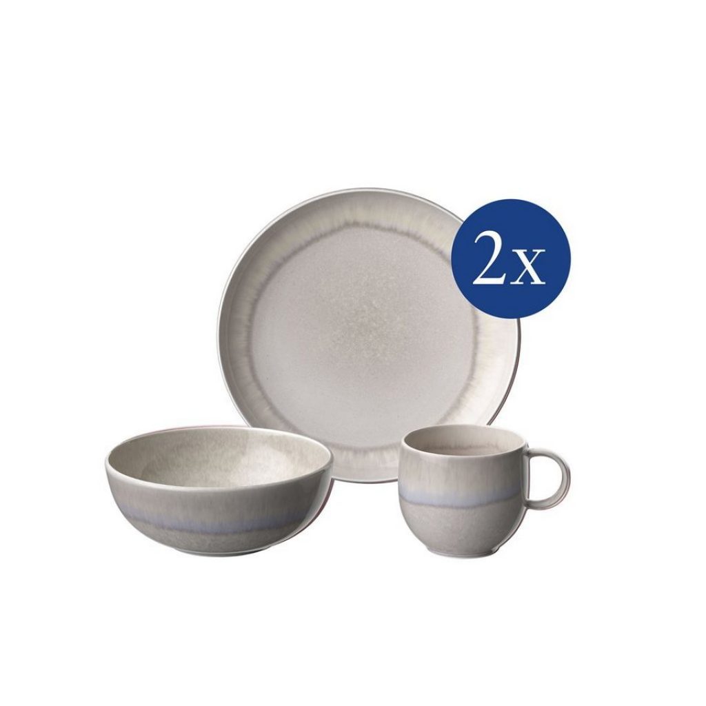 ♋ Like. By Villeroy & Boch Frühstücks-Geschirrset »Perlemor Sand ...