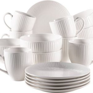 MÄSER Frühstücks-Geschirrset »Dalia« (18-tlg), Porzellan, Vintage Look