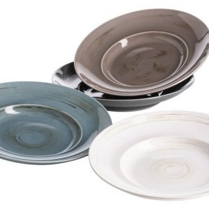 MÄSER Teller-Set »DERBY« (4-tlg), Porzellan