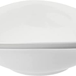 Villeroy und Boch – Vapiano Pastaschalen-Set, 2 tlg., 800 ml, 27 x 21 cm, Premium Porzellan, spülmaschinen-, mikrowellengeeignet, weiß