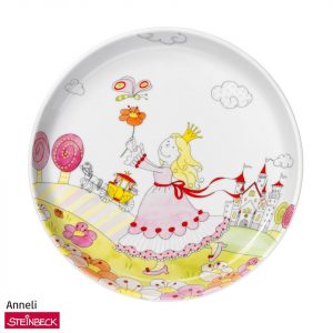 WMF Speiseteller »WMF Prinzessin Anneli Kindergeschirr Kinderteller Ø 19,0 cm, Porzellan, spülmaschinengeeignet, farb- und lebensmittelecht«, (1 St)