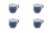 Friesland 4er-Set Kaffee-Obertasse 0,18l Ammerland Blue