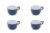 Friesland 4er-Set Suppen- Obertasse 0,45l Ammerland Blue