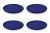 Friesland 4er-Set Frühstücksteller 19cm Happymix Blau