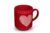 Friesland Becher Herz 0,25l Happymix Winterzauber Rot