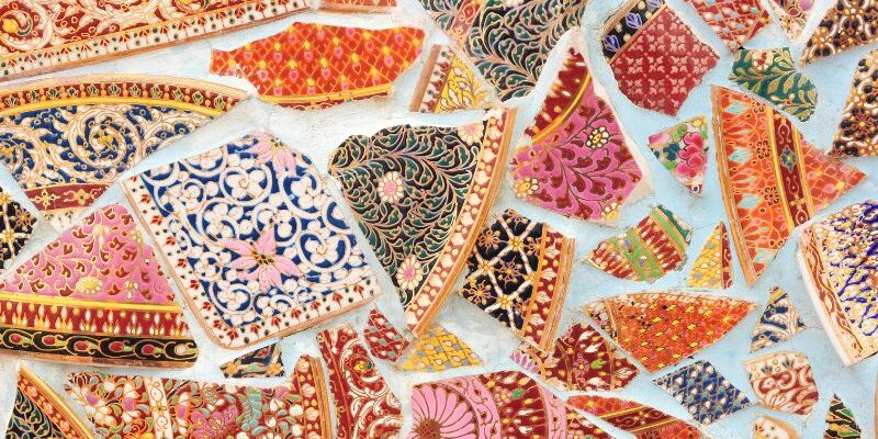 Porzellan als filigrane Wanddekorationen