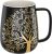 amapodo Kaffeetasse groß – Porzellan Tasse mit Henkel 600ml – XXL Büro Kaffee Tasse – Jumbo Kaffeebecher Dunkelgrau – Geschenkidee für Frauen Männer