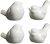 BESPORTBLE Vogel Figuren Keramik Weiß Vögel 4 Stück Porzellan Statue Mikrolandschaft Puppenhaus Feengarten Bonsai Schreibtisch Desktop Ornamente…