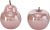 B.o.l.t.z.e Apfel + Birne Perly Porzellan Ø 10 cm, Farben:rosa