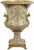 Casa Padrino Barock Deko Porzellan Vase Mehrfarbig/Messingfarben Ø 52 x H. 75,5 cm – Prunkvolle Blumenvase – Deko Accessoires im Barockstil