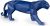 Casa Padrino Luxus Porzellan Panther Skulptur Matt Blau 50 x 12 x H. 19 cm – Hangefertigte Deko Figur aus feinstem spanischen Porzellan – Luxus…