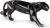 Casa Padrino Luxus Porzellan Panther Skulptur Schwarz glasiert 50 x 12 x H. 19 cm – Hangefertigte Deko Figur aus feinstem spanischen Porzellan -…