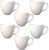 Doriantrade Kaffeebecher 6 Stück Porzellan, Kaffee-Tassen Groß, Kaffee Becher, Porzellantasse Harry 6er Set für Gastro & Haushalt, zum Bedrucken,…