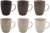 Kaffeetasse 250 ml aus Porzellan in braunen Farben – 6er Set – Kaffeebecher Tasse Becher