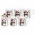 LEONARDO Kinderbecher »Bambini Kindertassen Weihnachten 200 ml 6er Set«, Porzellan