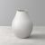 Manufacture Collier blanc Vase Perle hoch 16x16x20cm