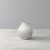 Manufacture Collier blanc Vase Perle klein 11x11x12cm