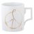 Meissen Henkelbecher Berlin Peace Collection Peace Sign Gold