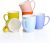 Panbado, 6-TLG. Set Porzellan Tassen, 310 ml Farbig Becher Set, Kaffeetasse, Milch Kaffee Becher, Teetasse, Mug mit henkel für Heißgetränke,…