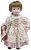 Puppe aus Porzellan, 30 cm, mit Ständer. ANNA – BAM014