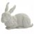 Reichenbach Porzellanfigur Hase liegend Bisquitporzellan