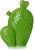 Ritzenhoff & Breker Deko Kaktus flach Cereus I Fensterbrett Deko Skulptur modern I Sukkulente für drinnen I Büro Gestaltung I Badezimmer Porzellan…