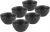 Spetebo Porzellan Müslischale 14×7,5 cm – schwarz / 6er Set – Schwarze Müslischüssel Dessertschale Obstschale Salatschüssel Schale matt Schüssel…