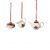 Toy‘s Delight Decoration Ornamente Kaffee-Set, weiß/rot, 3-teilig, 6,3 cm